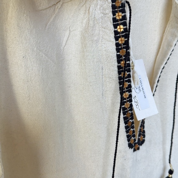 Ulla Johnson Textured Silk Embroidered V-Neck Sleeveless
Tank Blouse Cream 4 NEW - Picture 6 of 15